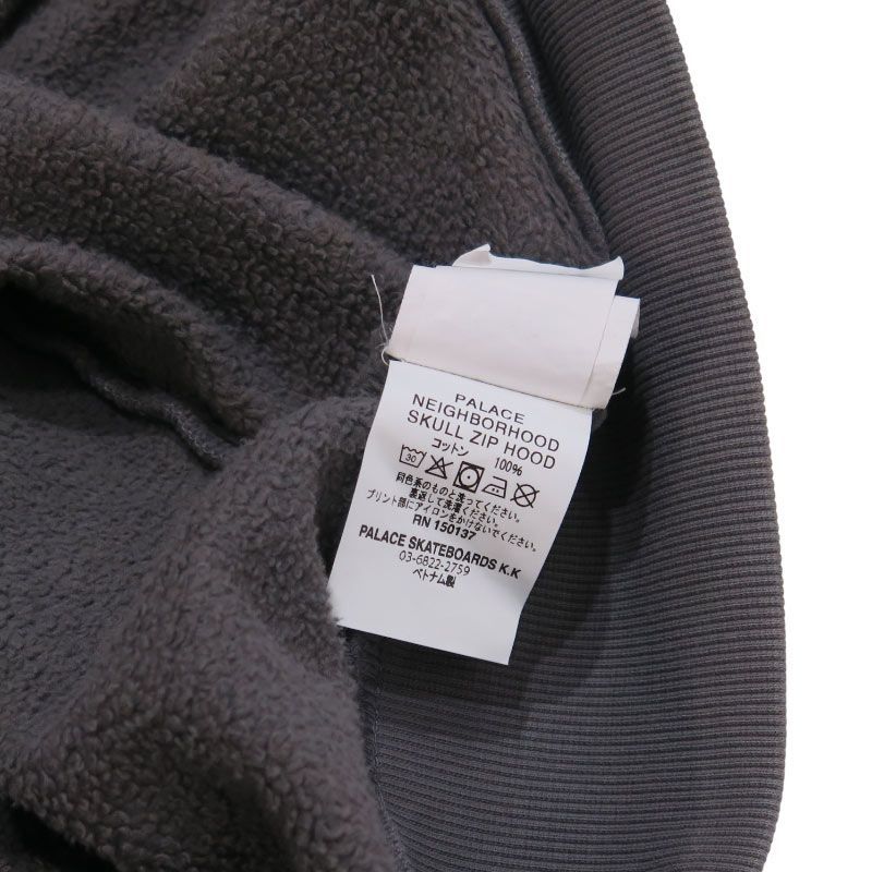 NEIGHBORHOOD ネイバーフッド × PALACE パレス 25SS SKULL ZIP HOOD