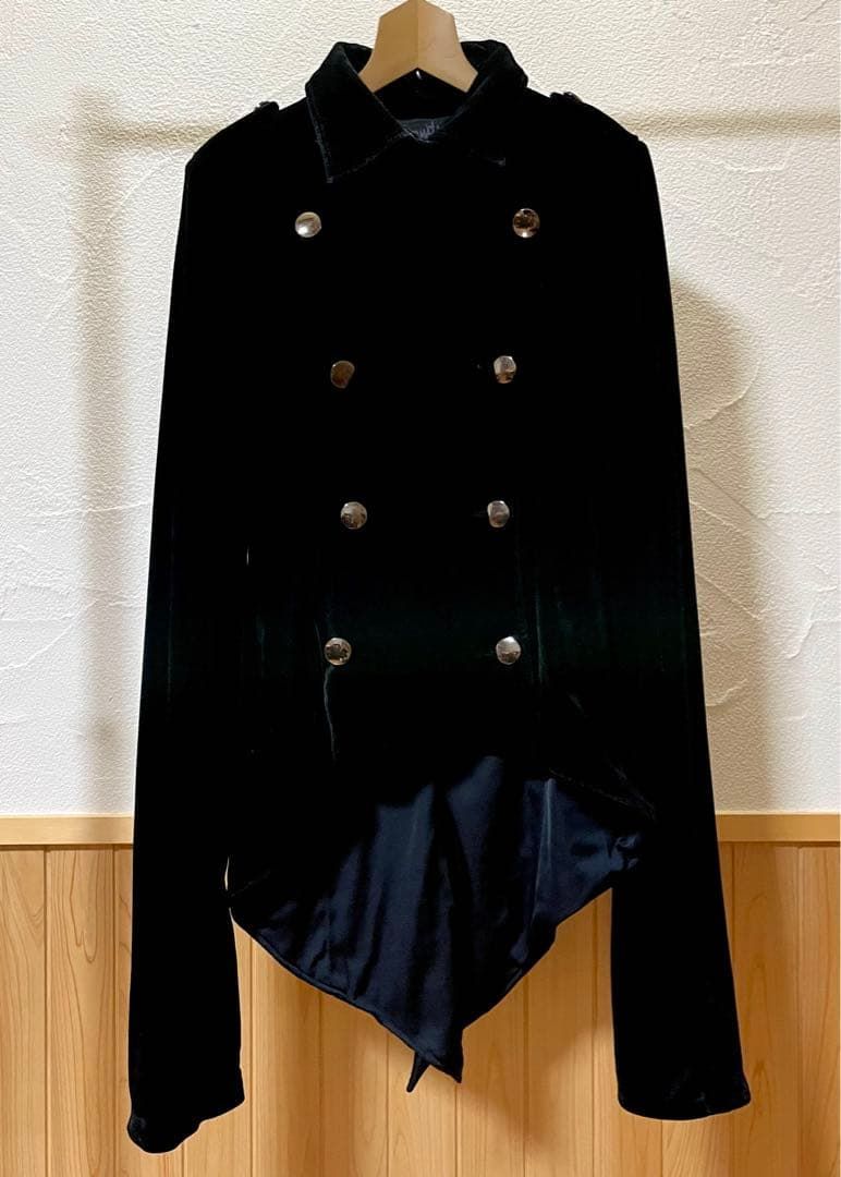 MR 01592 STIGMATA ベロア燕尾ロング袖ジャケット