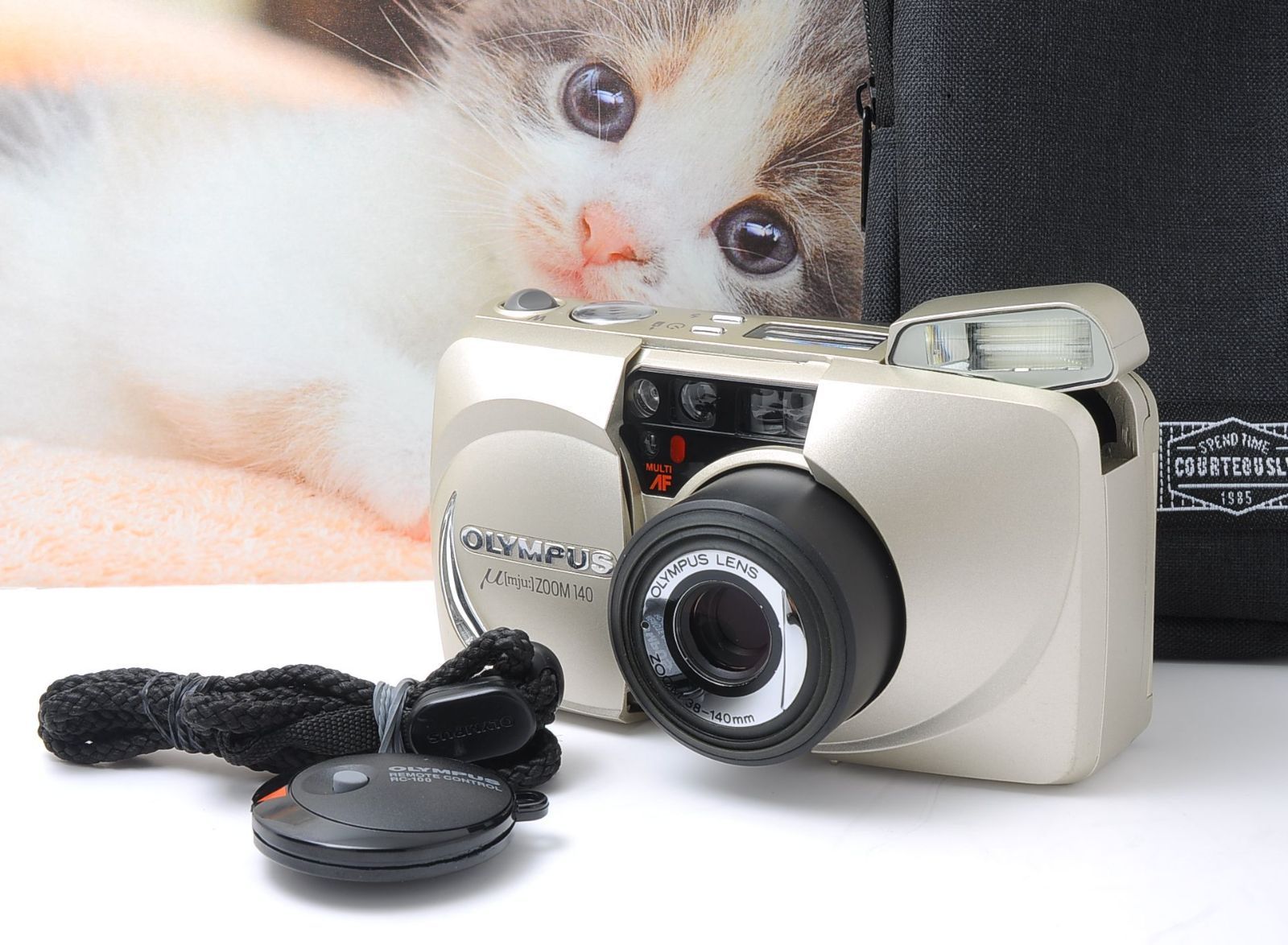 動作品】OLYMPUS μ ZOOM 140 全体スレあり ズーム・フラッシュ良好 38