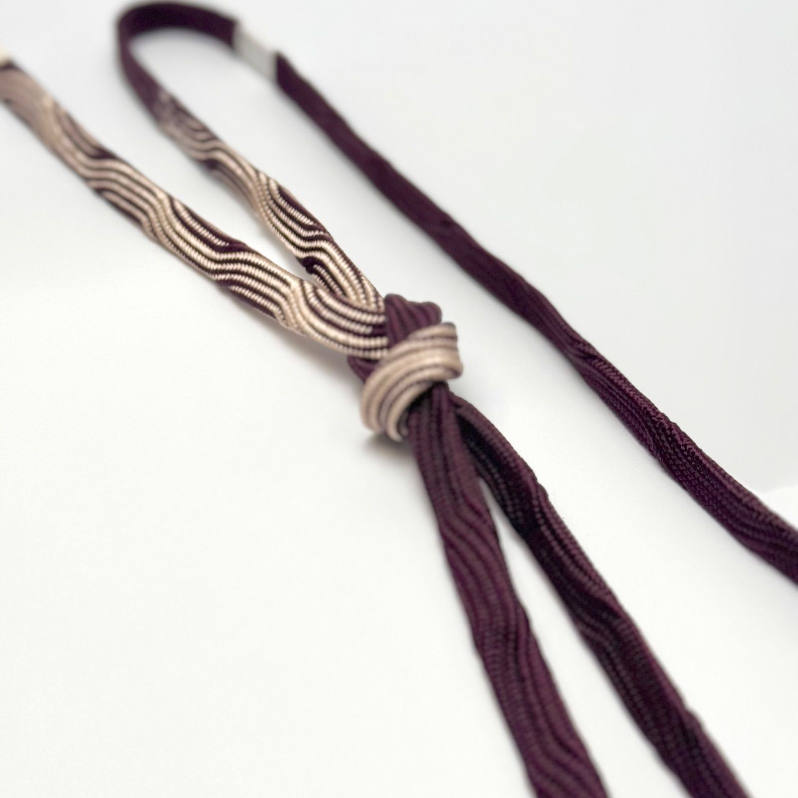 帯締め 江戸組紐 中村正 角朝組 流水縞ぼかし 0209