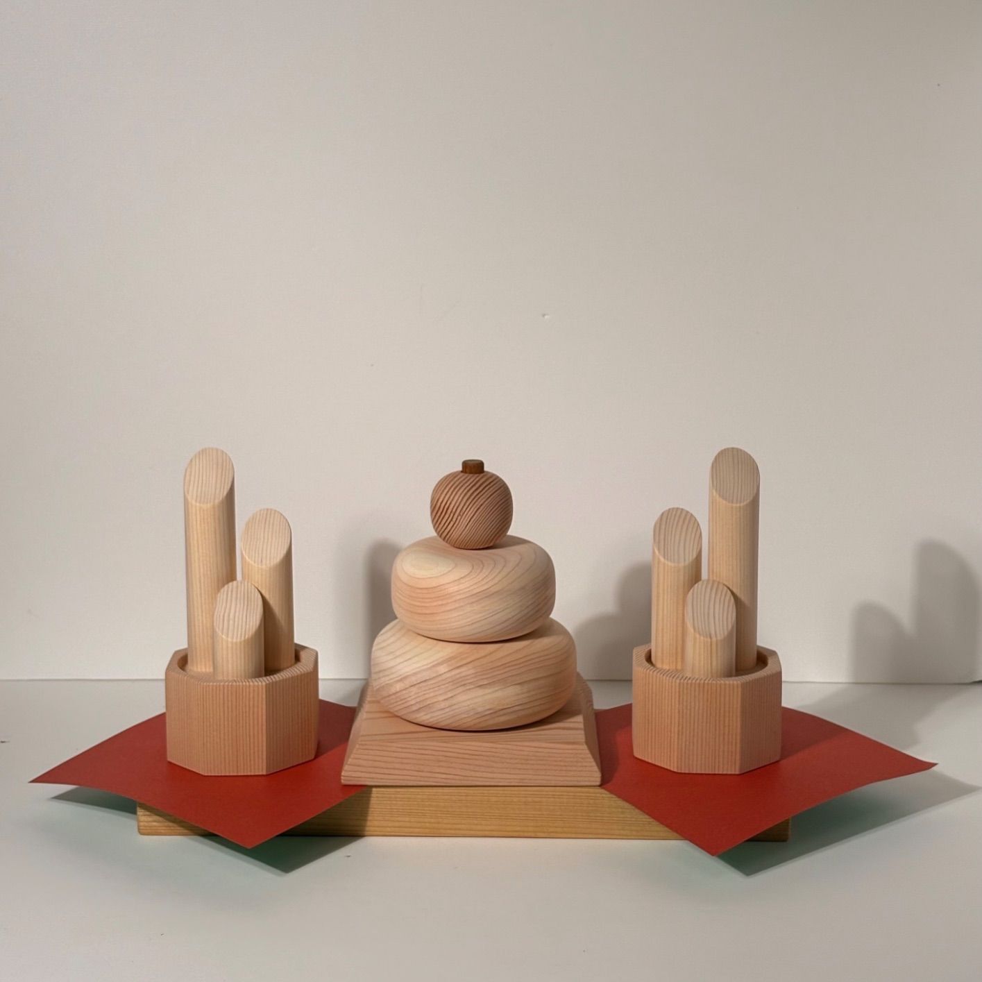  木製鏡餅 門松セット 収納箱 桐無垢 花瓶 置物 インテリア小物