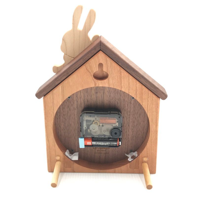 中古美品】 CUNE キューン WOODEN TABLE CLOCK 木の置き時計 壁掛け