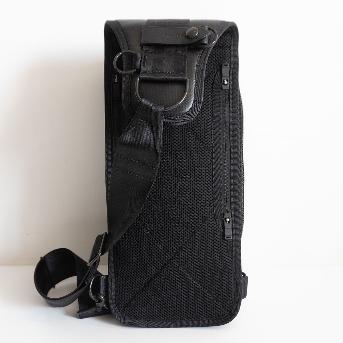 PORTER ヒート スリングショルダー ポーター ブラック ボディバッグ HEAT BAG