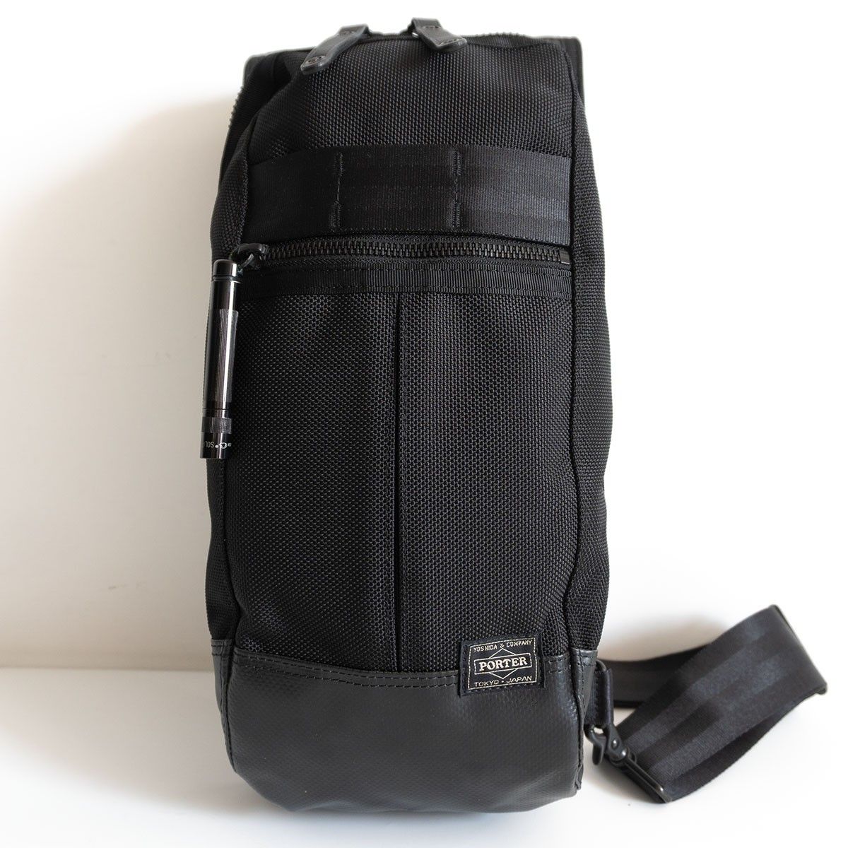 PORTER ヒート スリングショルダー ポーター ブラック ボディバッグ HEAT BAG
