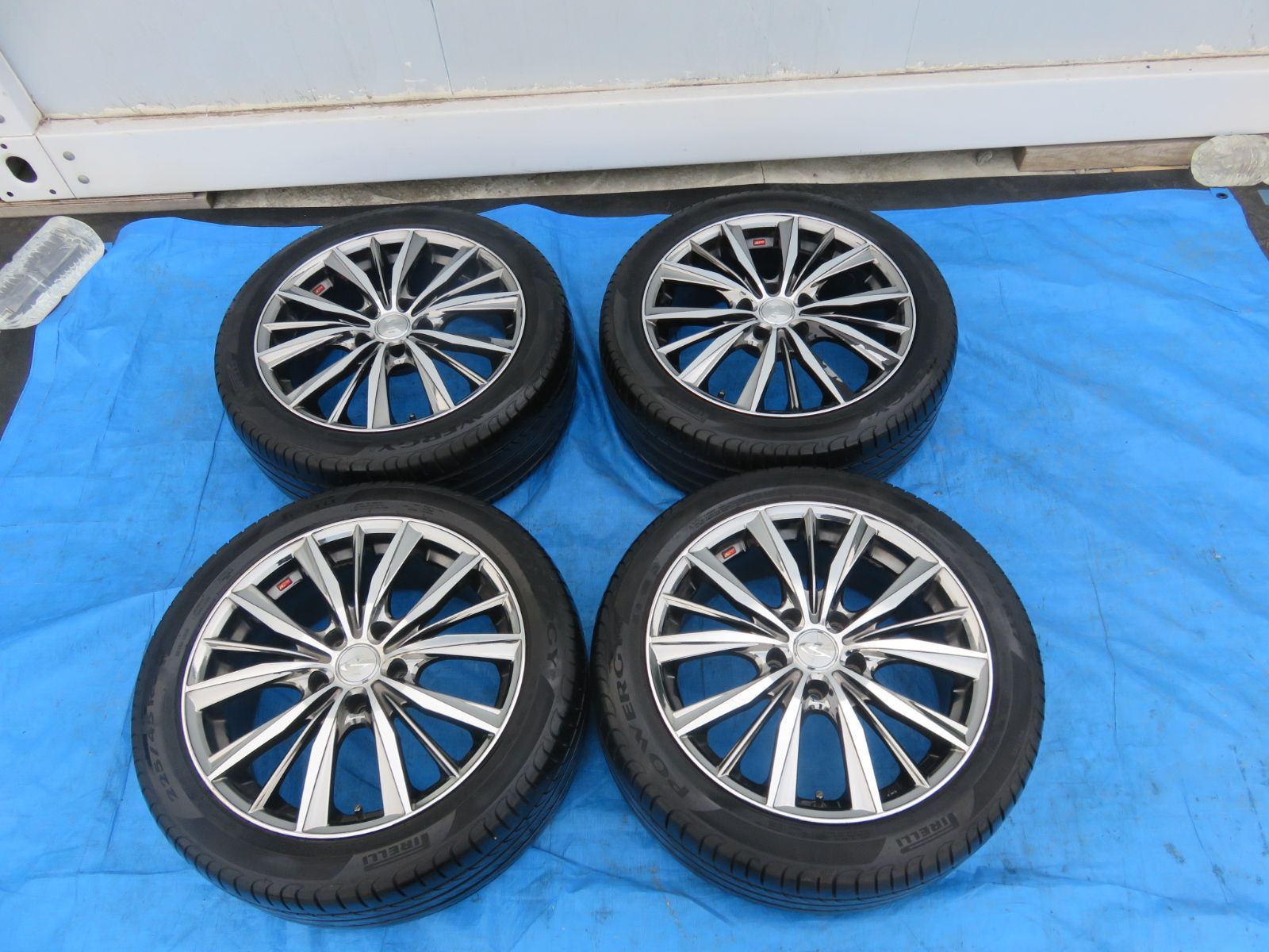 SFC 3814 Weds LEONIS VX 17インチ 17 7 0 J 42 5穴 PCD 114 3 ホイールタイヤ 225 45 R 夏タイヤ４本セット アルファード ヴェルファイア エスティマ