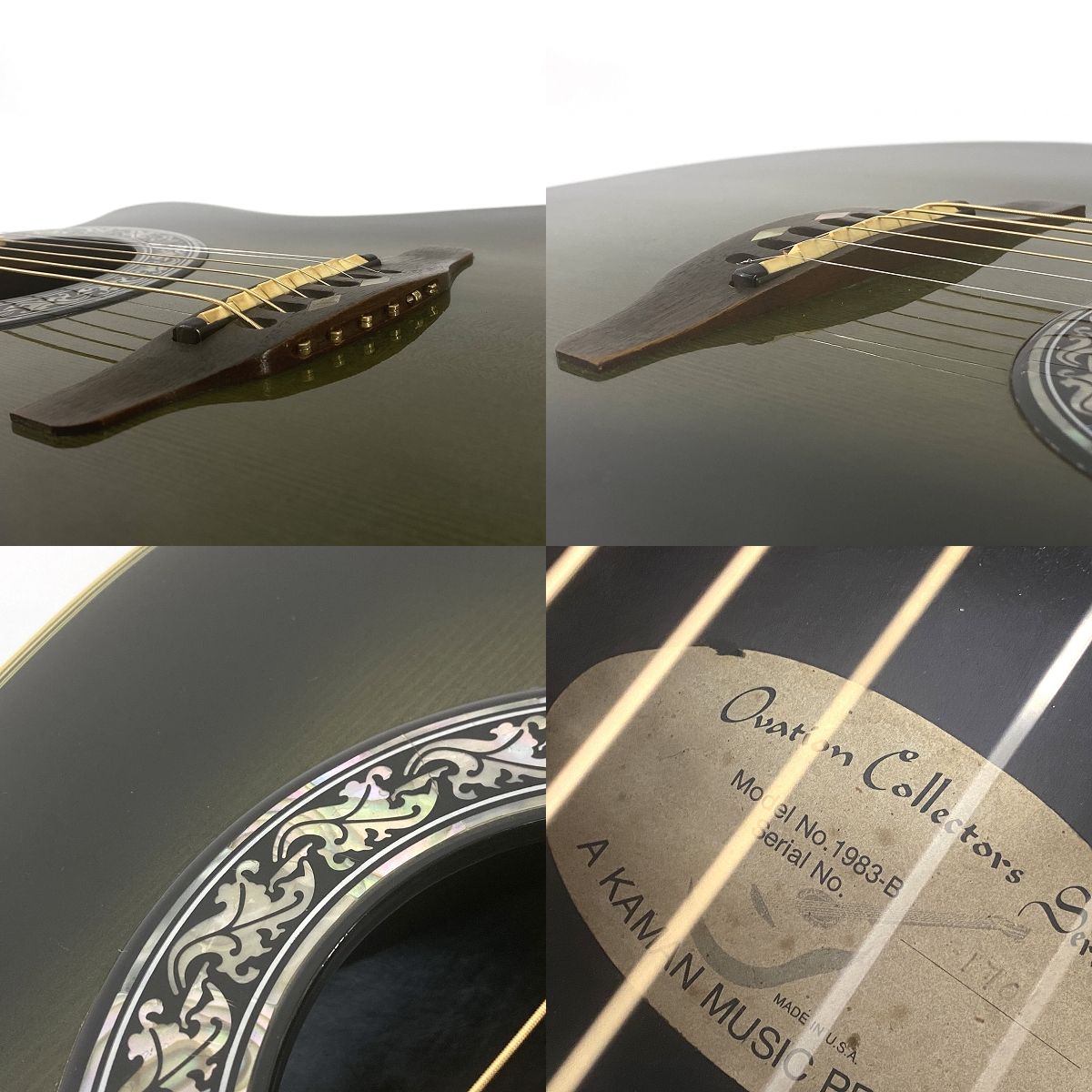 Ovation オベーション 1983-B サンバースト エレアコ エレクトリック