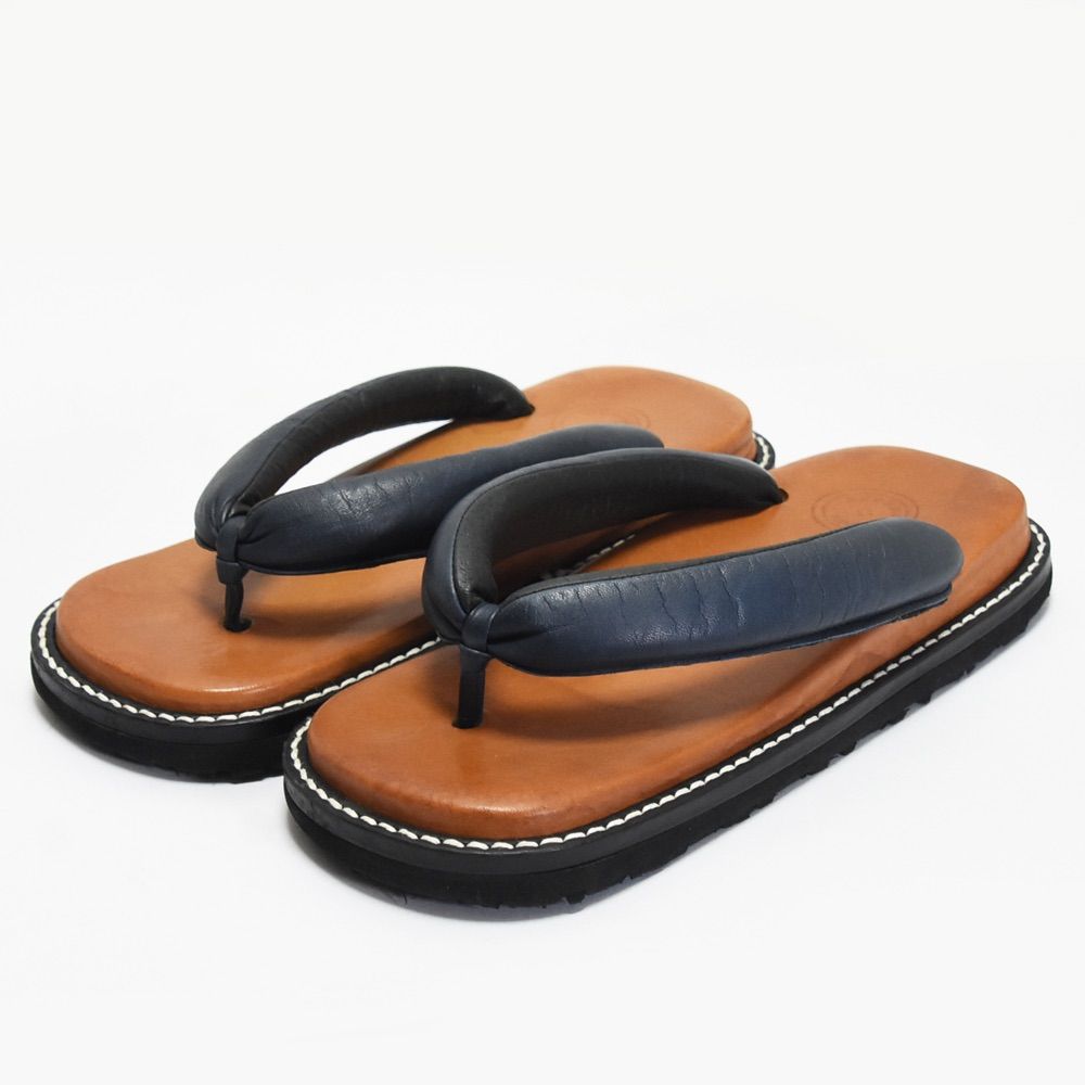 see saw サン駄 レザーサンダル 雪駄 seesaw tokyo シーソー 雪駄 レザー サンダル メンズ Mサイズ ソール