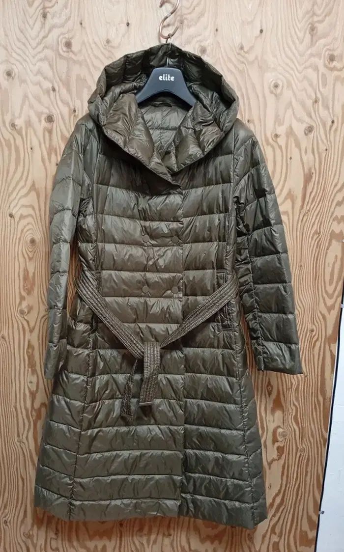 Leshop ダックダウン WHO フード ダウンジャケット ロング丈 コート