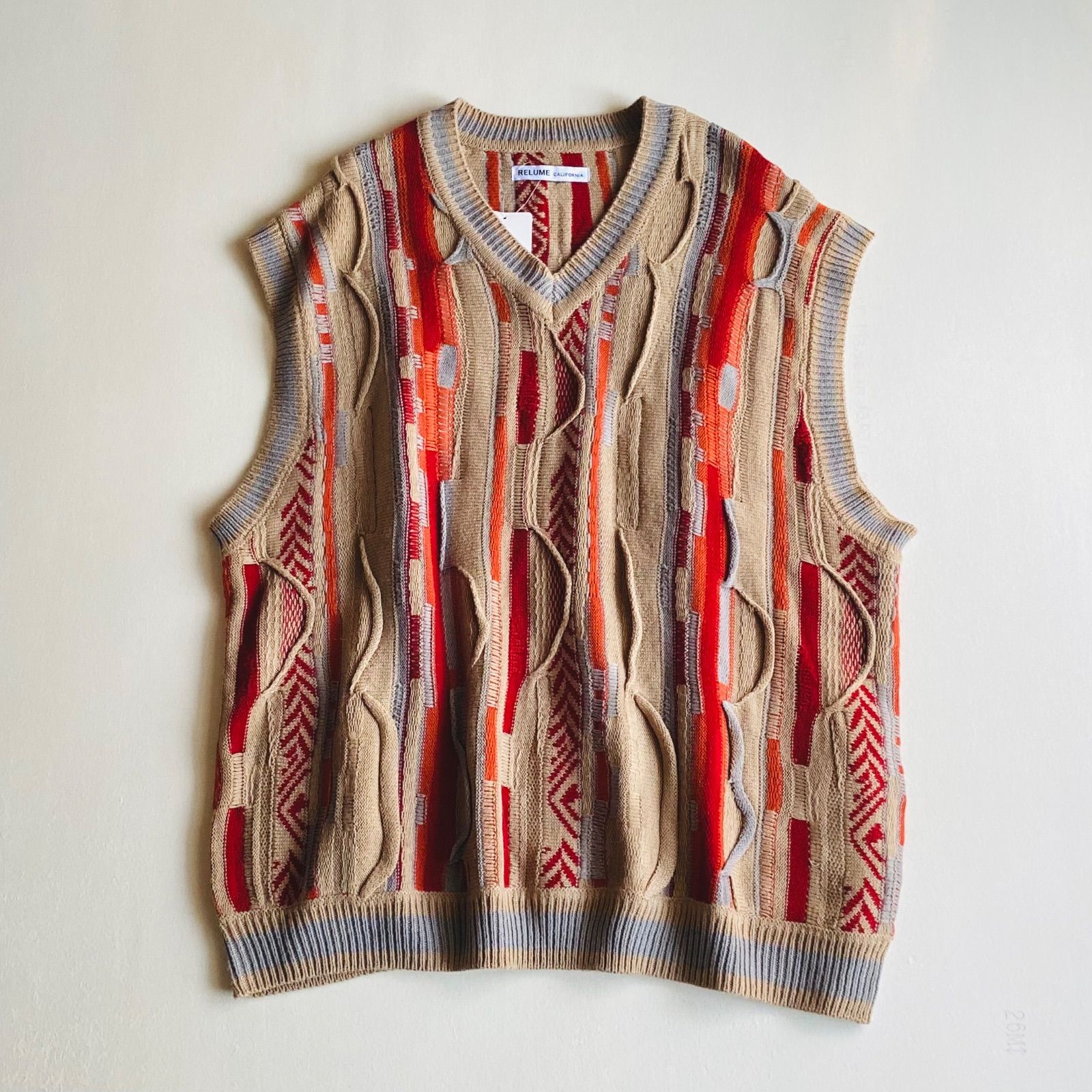 JOURNAL relume 3 Dニットベスト ゆったり ユニセックス ジャーナル