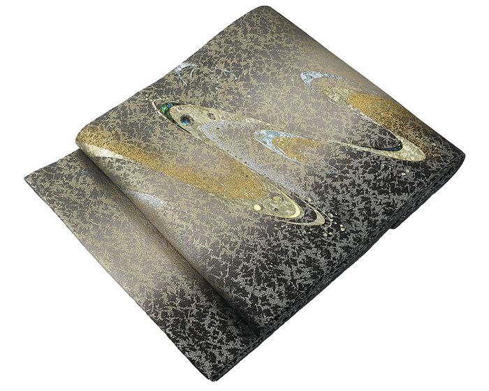 袋帯 未使用 正絹 螺鈿作家 藤本隆士 流水 礼装用 フォーマル 未着用