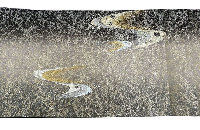 袋帯 未使用 正絹 螺鈿作家 藤本隆士 流水 礼装用 フォーマル 未着用