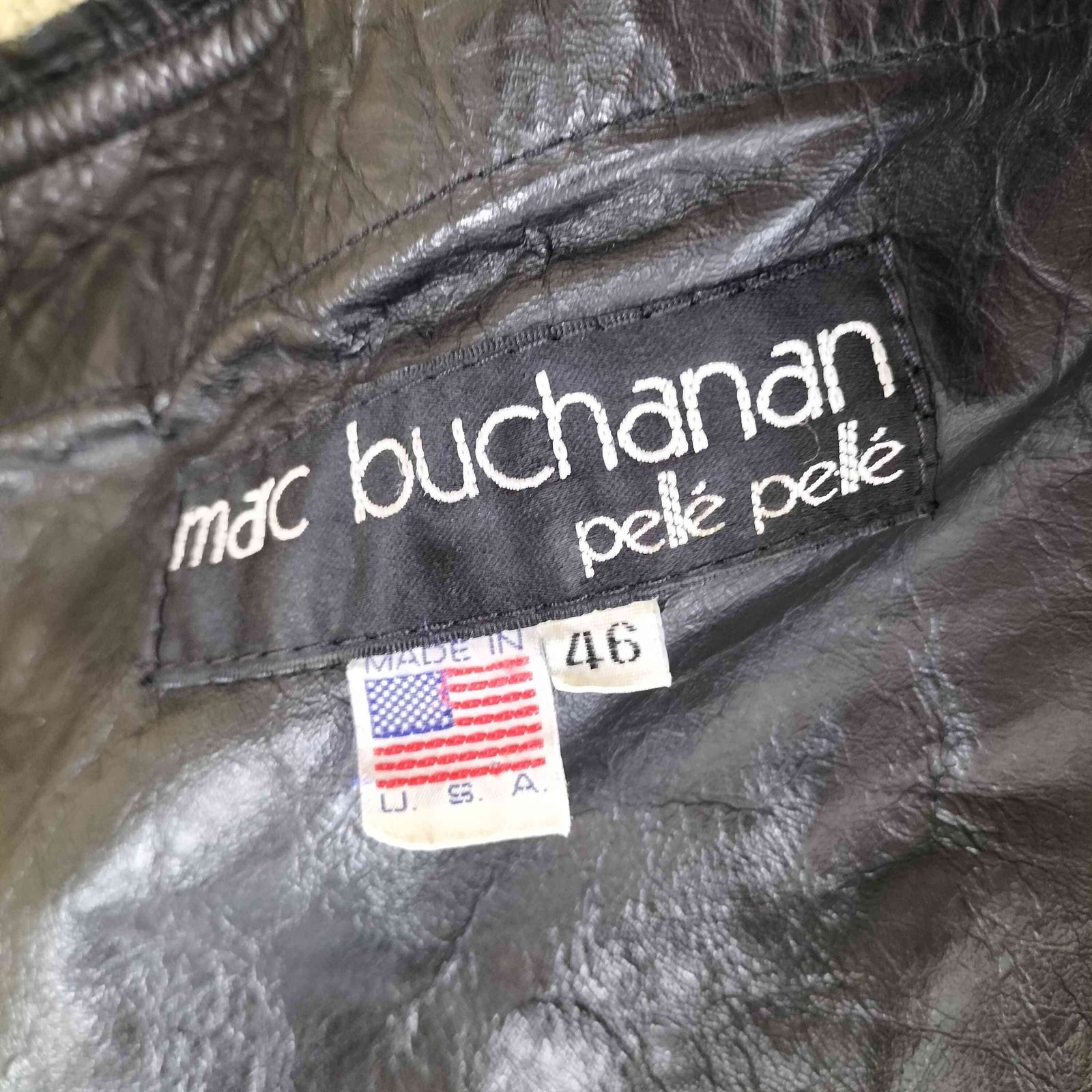 pelle pelle(ペレペレ) 90S USA製 MARC BUCHANAN ムートンコート メンズ  46【中古】【ブランド古着バズストア】 ペレペレ pelle pelle 90S USA製 MARC BUCHANAN ムートンコート メンズ