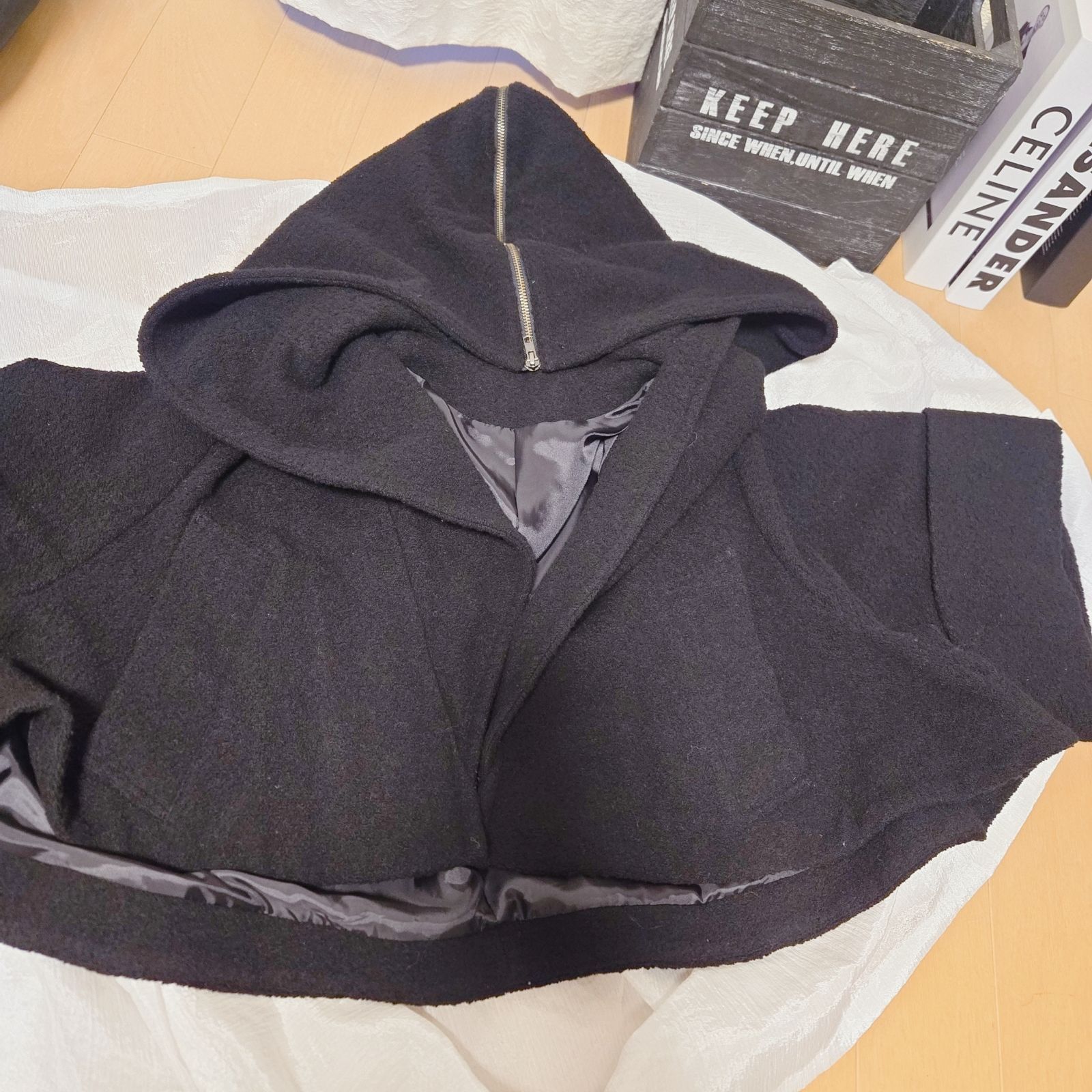 cygne シーニュ ビッグカラーショートコート アウター ジャケット