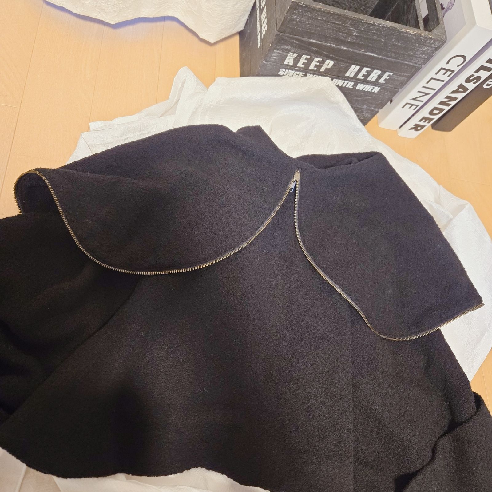 cygne シーニュ ビッグカラーショートコート アウター ジャケット