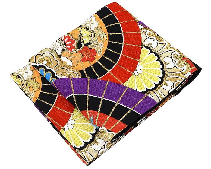 袋帯 正絹 四季花 礼装用 フォーマル リサイクル 仕立て上がり 着物 g 4197