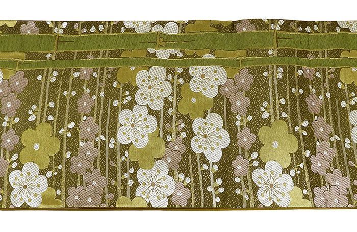 袋帯 正絹 染色作家 二代目清次郎作 梅 竹 礼装用 フォーマル 良品