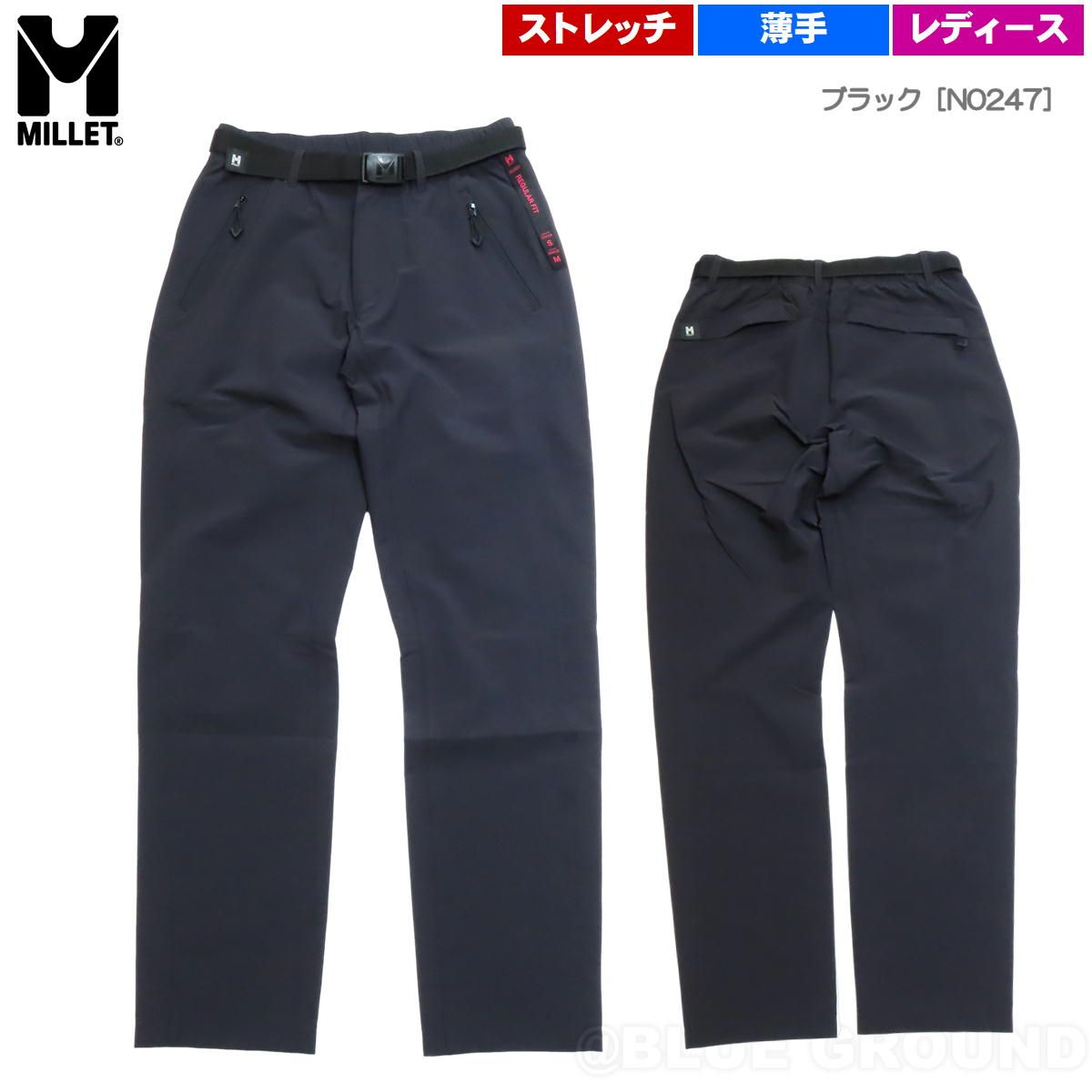 ミレー セーニュ ストレッチパンツ レディース ブラック n 0247 S 日本M