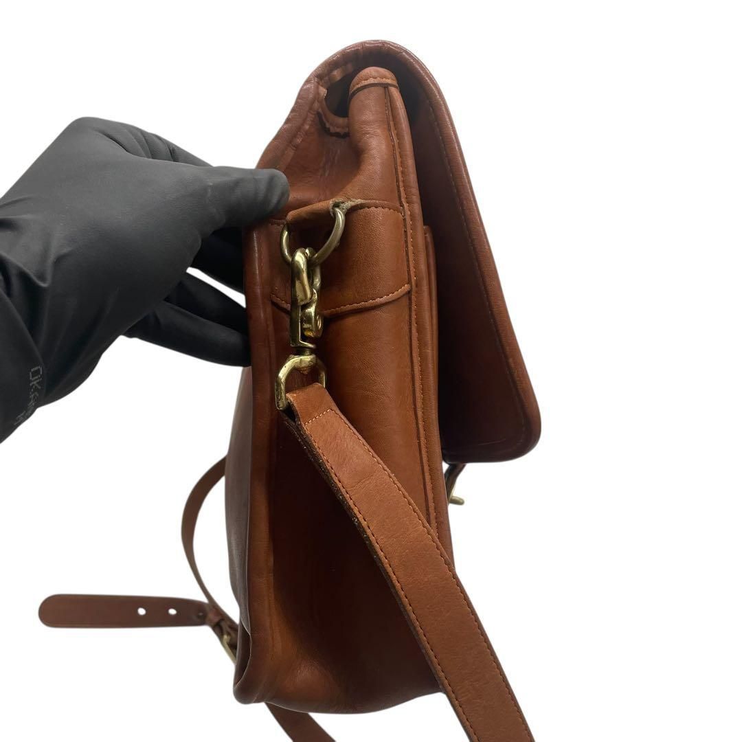 良品 COACH オールドコーチ 2way ブリーフケース USA製 ブラウン