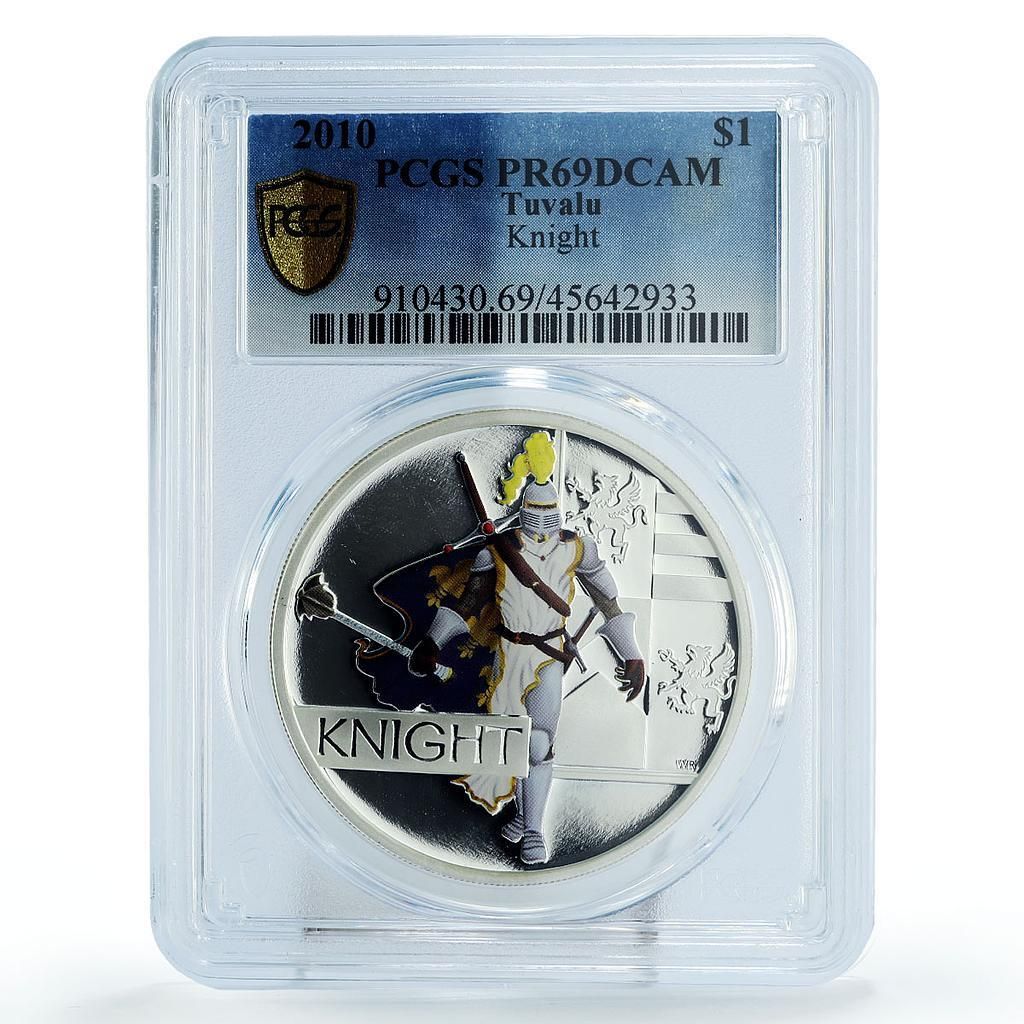ツバル 1ドル 偉大な戦士 騎士 剣士 PR69 PCGS 銀貨 2010年 - メルカリ