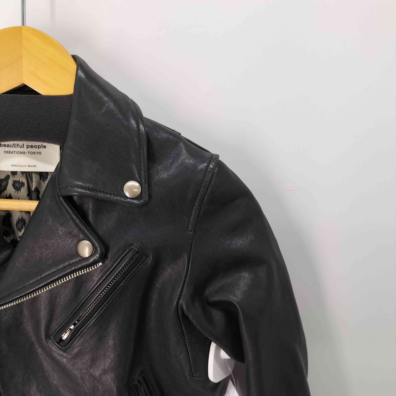 ビューティフルピープル beautiful people 裏地レオパード レザー