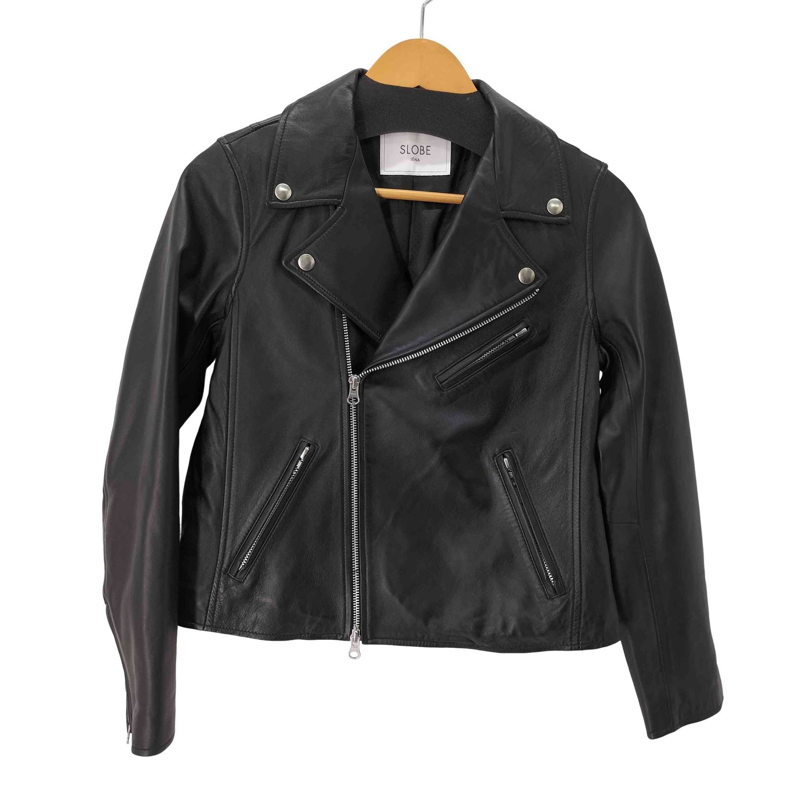 スローブイエナ SLOBE IENA ダブルライダースジャケット レディース