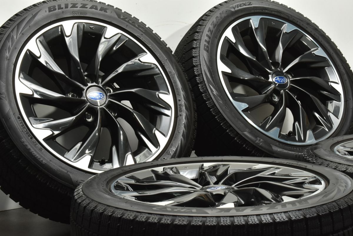 バリ溝 美品】スバル VN レヴォーグ 純正 17in 7J +55 PCD114.3