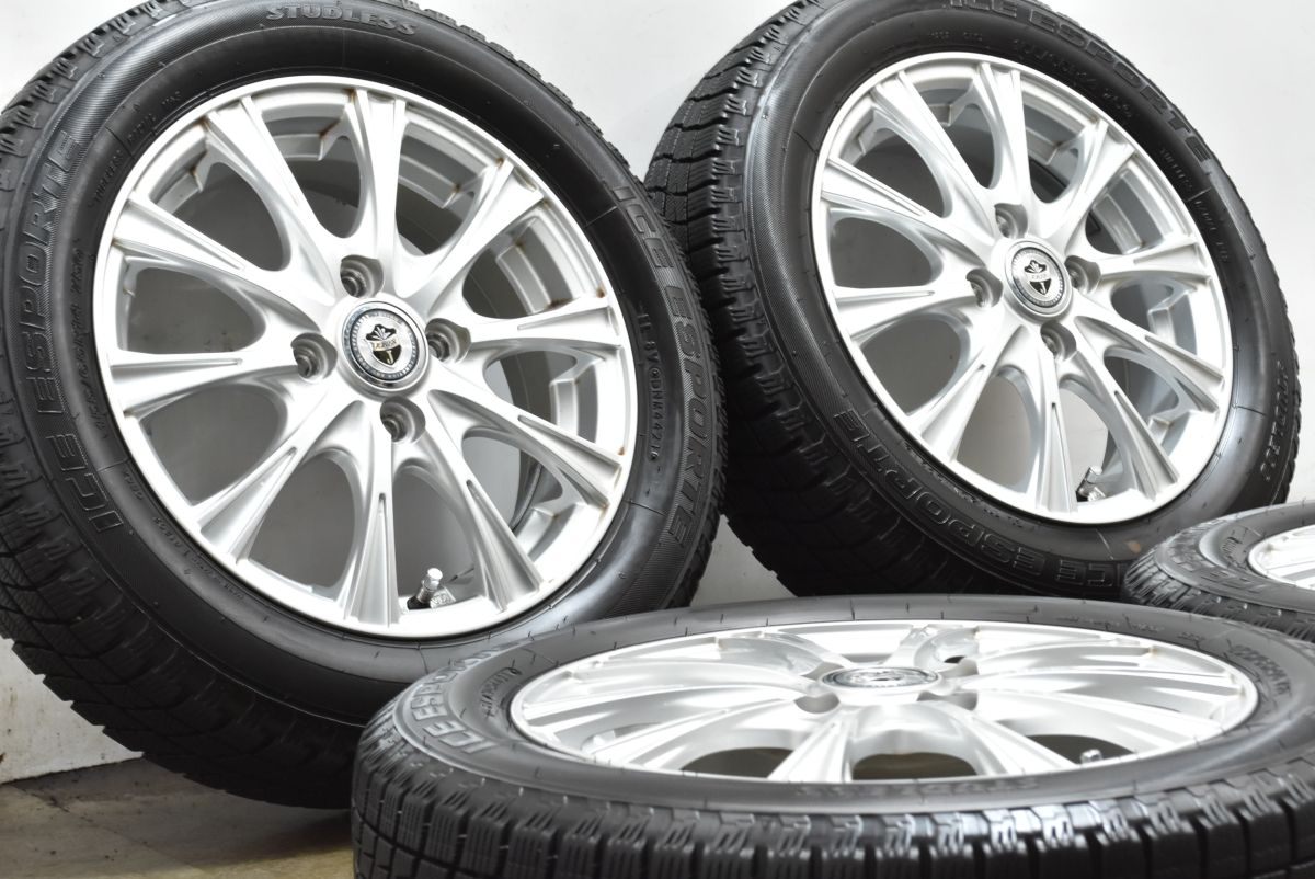 程度良好品 Weds ジョーカー 14 in 4 5 J 45 PCD 100 アイスエスポルテ 155 65 R N BOX ONE スペーシア ワゴンR アルト タント ムーブ