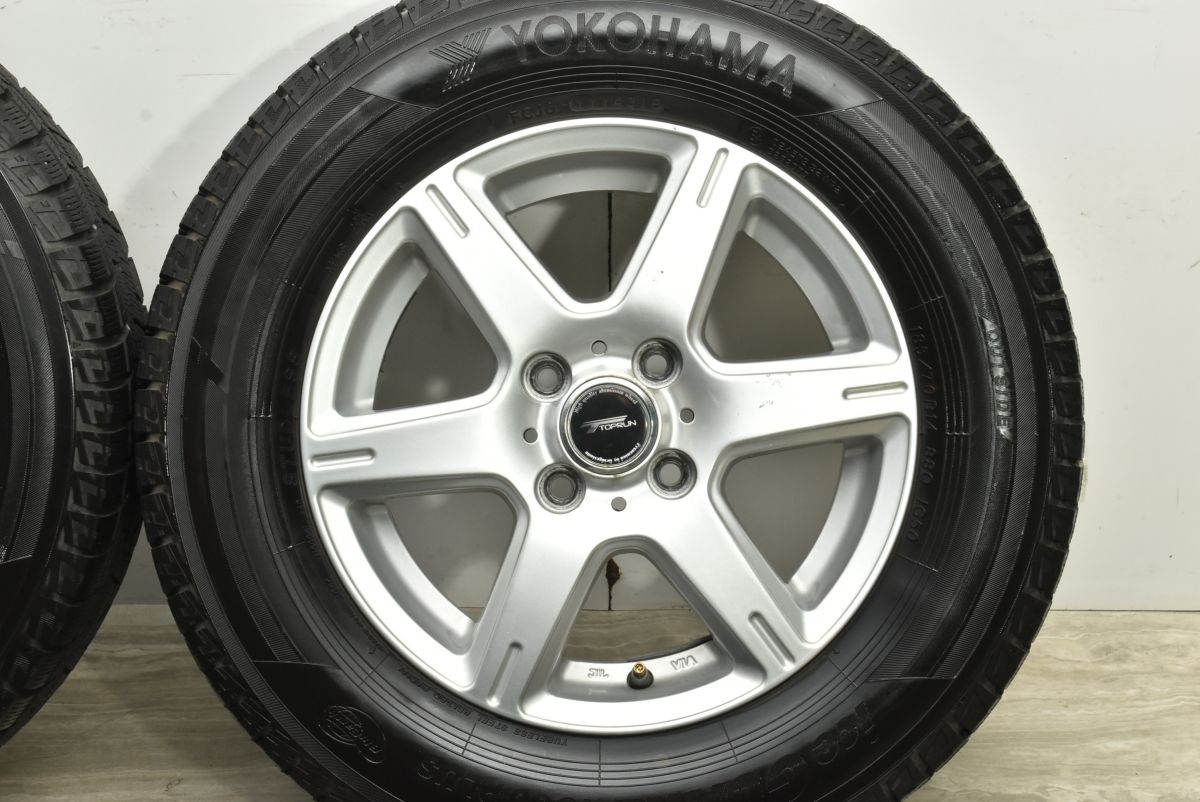  交換用に トップラン 14 in 5 J 45 PCD 100 ヨコハマ アイスガード iG 50プラス 185 70 R フィールダー アクア ヤリス フィット ノート 14インチ タイヤ ホイールセット