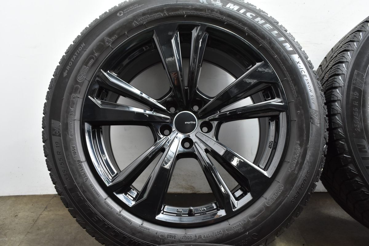  使用僅か ポルシェ 95 B マカン サイズ スマートライン 19 in 8 5 J 20 PCD 112 ミシュラン X ICE SNOW SUV 235 55 R アウディ Q 19インチ タイヤ ホイールセット
