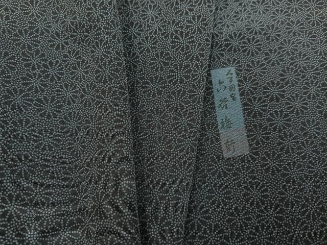 平和屋着物○人間国宝 初代 六谷梅軒(六谷紀久男)錐彫り 重要無形文化