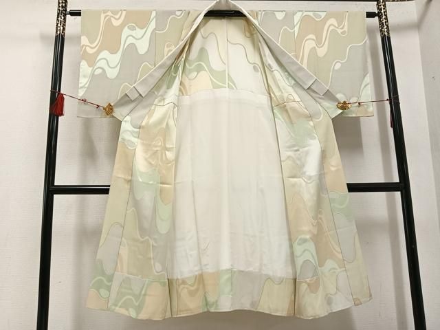 平和屋着物 長襦袢 無双仕立て 流水文 正絹 ph