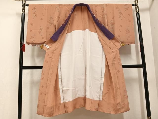 平和屋着物 長襦袢 無双仕立て 舞桜文 やまと誂製 半衿刺繍 正絹 ph