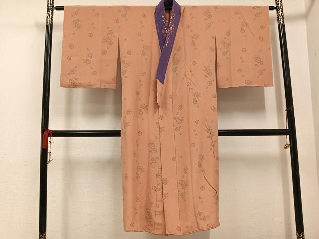 平和屋着物 長襦袢 無双仕立て 舞桜文 やまと誂製 半衿刺繍 正絹 ph