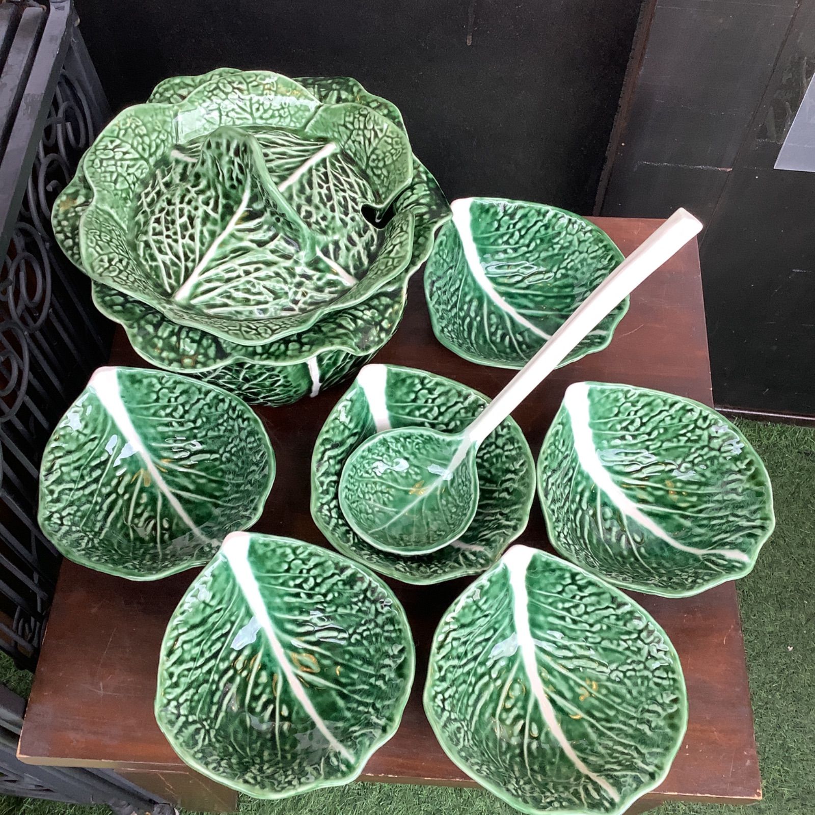 ヴィンテージ キャベツシリーズ 8点セット キャベツ型陶器ボウル キャベツプレート ボルダロ ピニェイロ サラダボウル