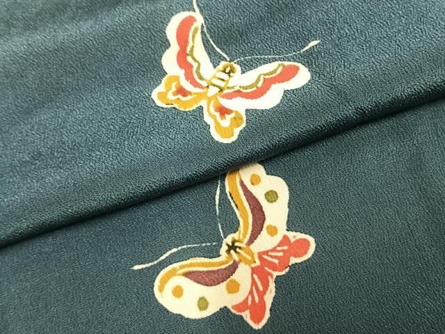 平和屋着物●上質な小紋　型染め　舞蝶文　正絹　逸品　AABD0596fy 平和屋着物○上質な小紋 型染め 舞蝶文 正絹 逸品 AABD0596fy - メルカリ