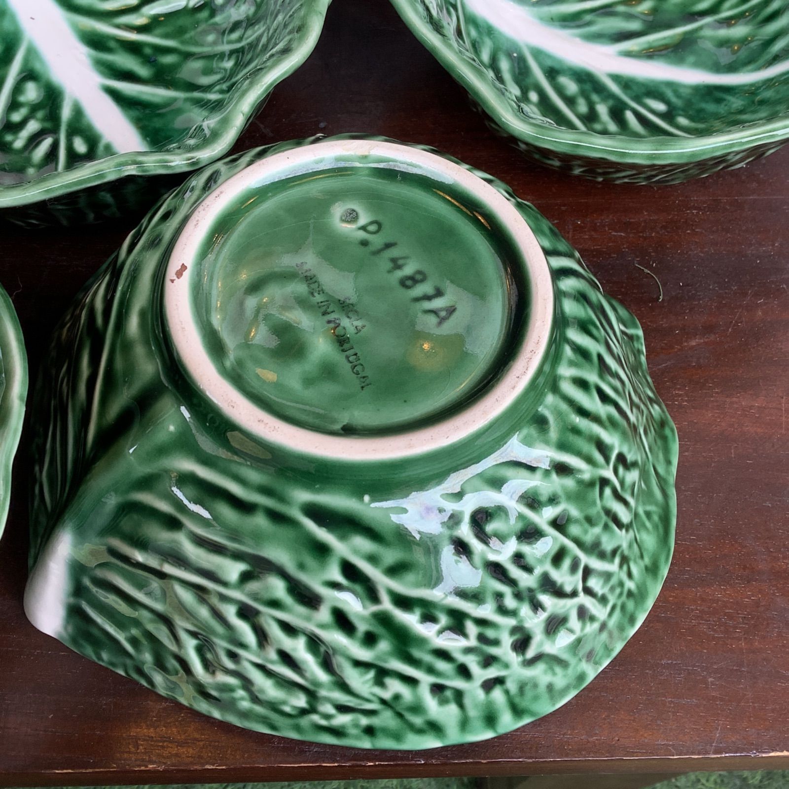 キャベツ型陶器ボウル