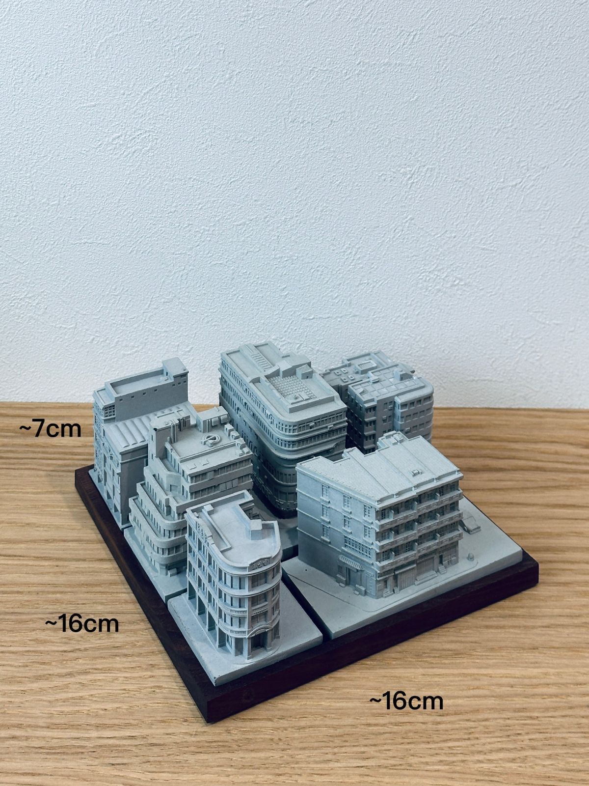 むさじじ 手作りセメント ジオラマ 香港建物模型 6点セット 香港製 無瑣事事 むさじじ Mososisi 手作りセメント ジオラマ 香港建物模型 6