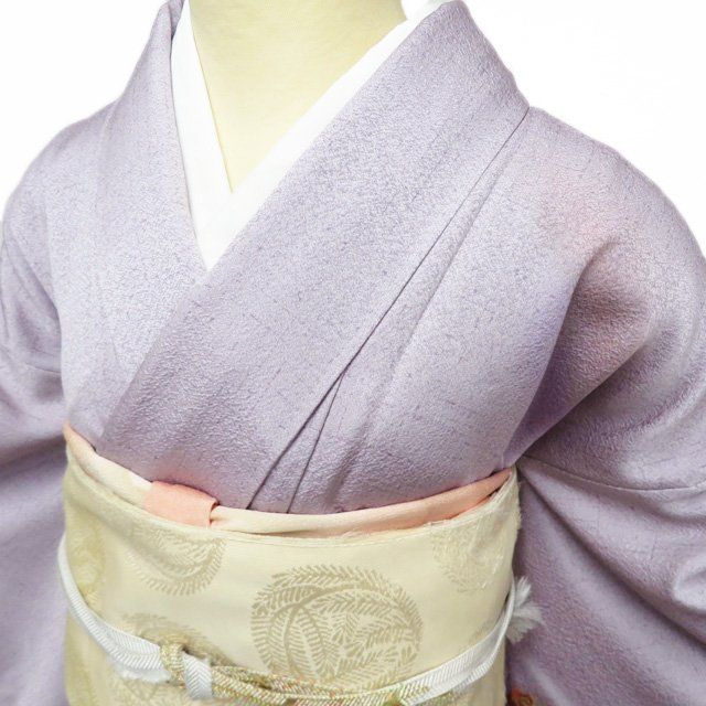 付下げ 付け下げ 訪問着 着物 中古 正絹 袷 フォーマル 刺繍 花の図 暈