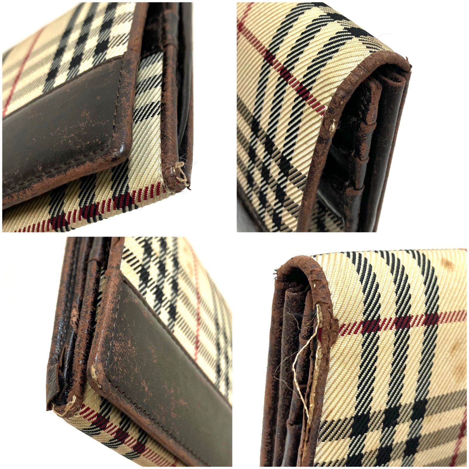 BURBERRY＊バーバリー ノバチェック 長財布 ヴィンテージ ジャンク 訳