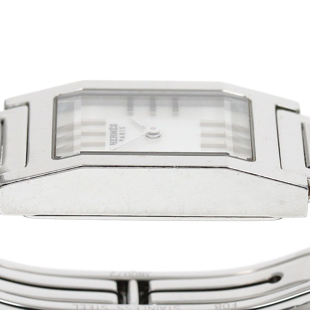  エルメス HERMES TA 1 210 タンデム ホワイトシェルダイアル クォーツ レディース_911518 腕時計(クォーツ) 腕時計(アナログ)