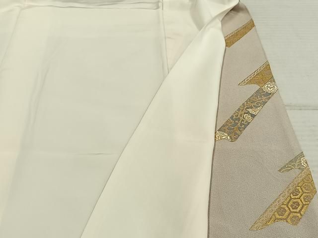 平和屋着物○豪華色留袖 駒刺繍 熨斗花文 金糸 金彩 正絹 逸品