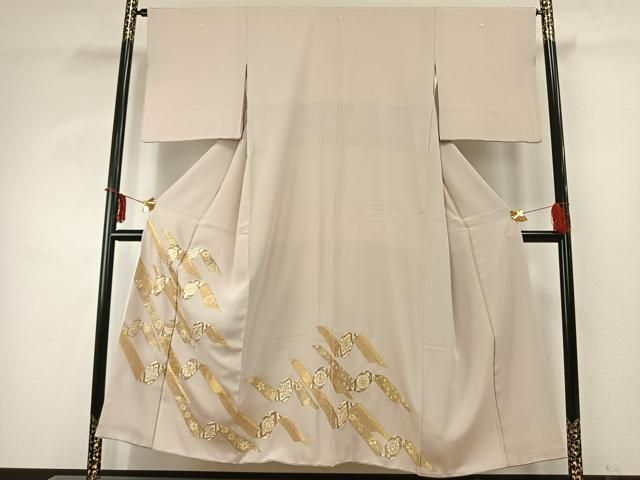 平和屋着物●豪華色留袖　駒刺繍　熨斗花文　金糸　金彩　正絹　逸品　AABD8520fy 平和屋着物○豪華色留袖 駒刺繍 熨斗花文 金糸 金彩 正絹 逸品