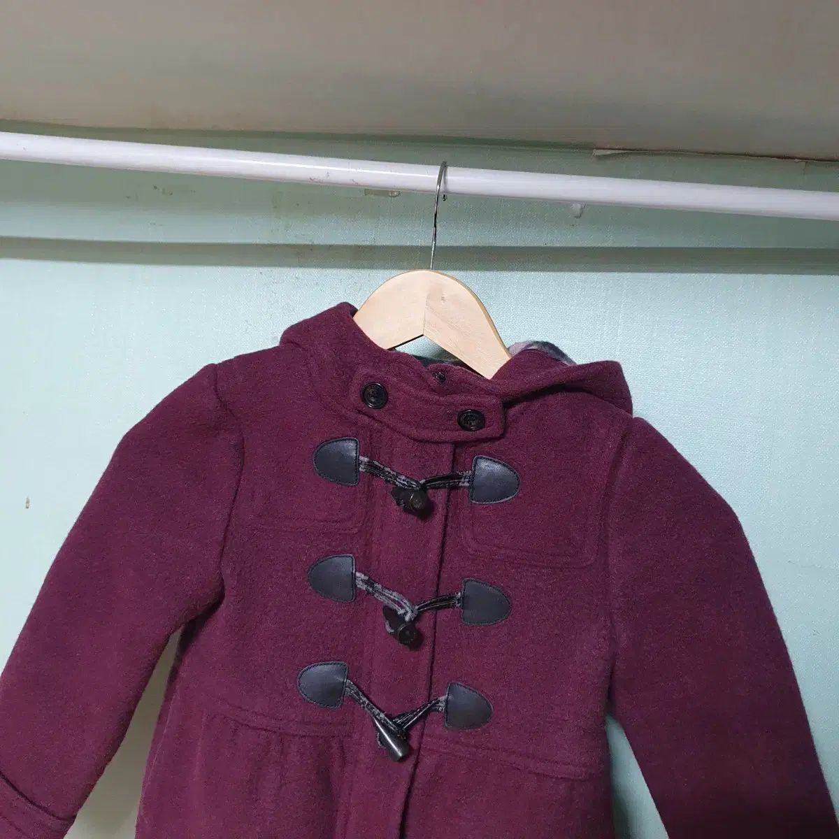 バーバリー キッズ トグルボタン ダッフルコート 7 y