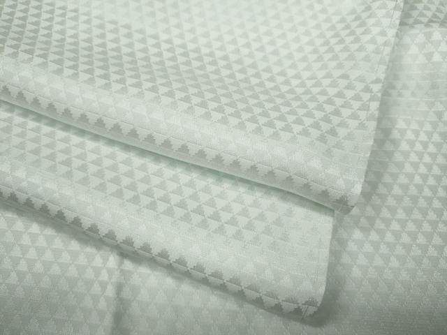 平和屋着物○長襦袢 袷 鱗地紋 白磁色 京都きもの友禅扱い 正絹 逸品