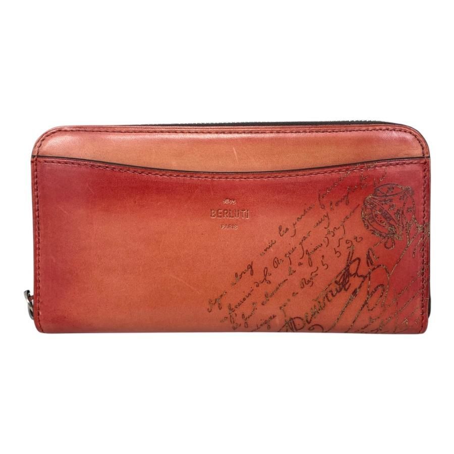 ☆E4792 ベルルッティ 長財布 イタウバ グラディアント ロングジップ