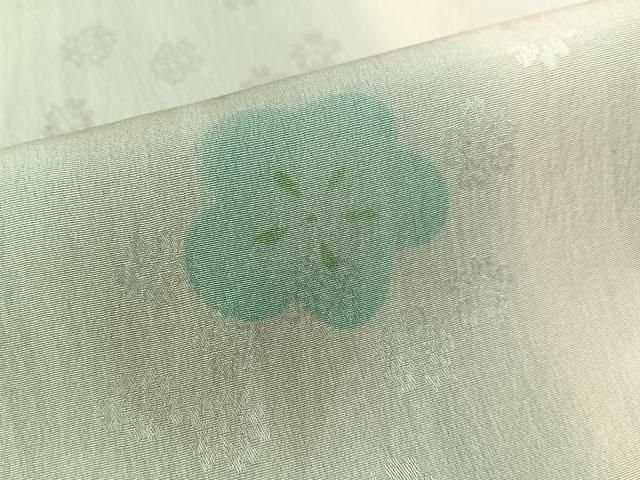 平和屋着物○長襦袢 無双仕立て 梅花文 暈し染め 鈴乃屋扱い 正絹 逸品