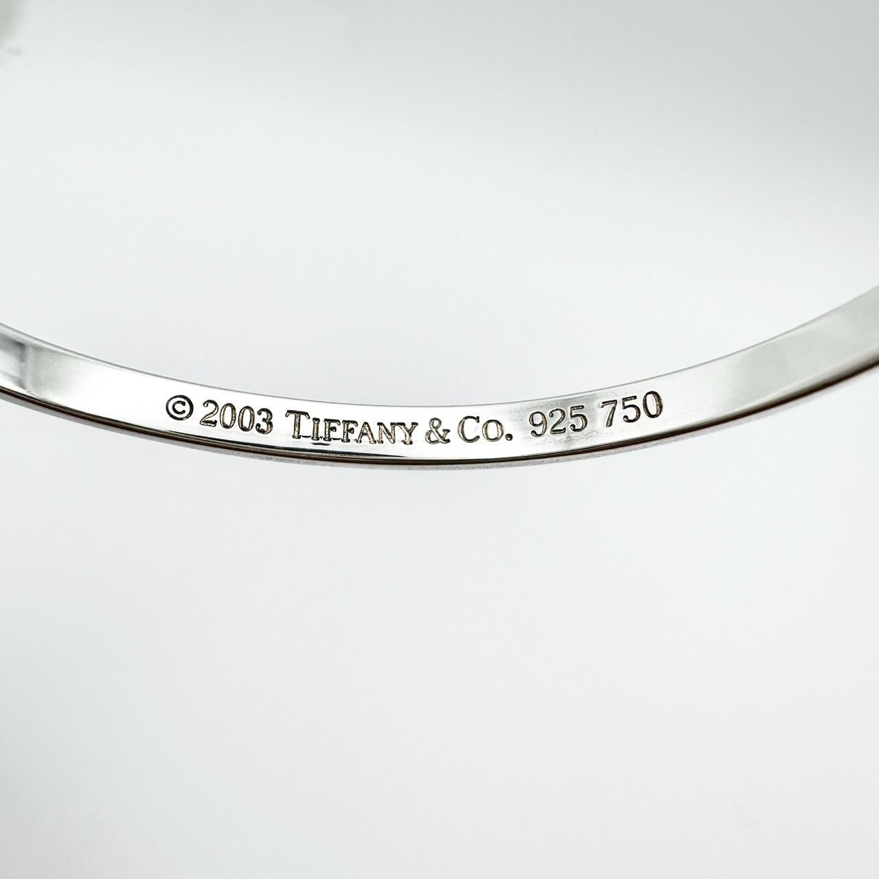 返品OK】希少 TIFFANY&Co. ティファニー オープンハート バングル 