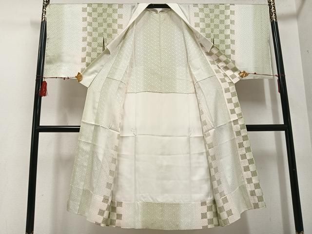 平和屋着物 長襦袢 無双仕立て 市松間道 正絹 ph