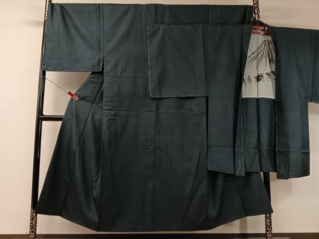 平和屋着物 男性 本場大島紬 アンサンブル 100亀甲 総詰め 正絹 vp