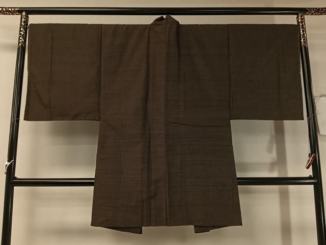 平和屋着物○男性 紬 アンサンブル 100亀甲 正絹 逸品 未使用